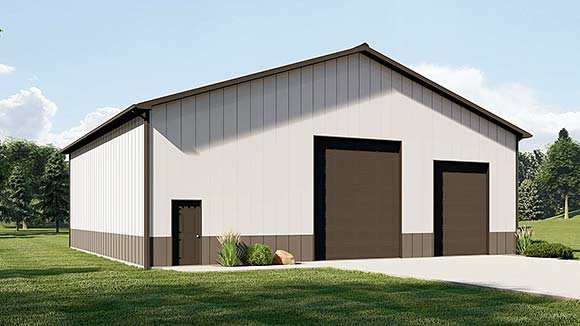 Country, Traditional 2 Car Garage Plan 43935 Elevation