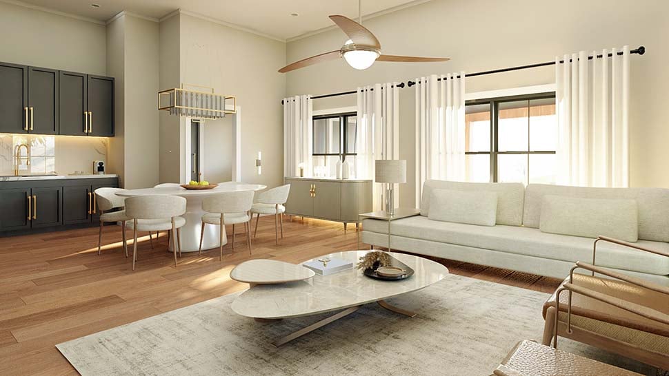 Barndominium, Country, Ranch Plan with 896 Sq. Ft., 2 Bedrooms, 1 Bathrooms, 2 Car Garage Picture 7