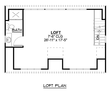 Craftsman, Traditional 2 Car Garage Apartment Plan 43946 Second Level Plan