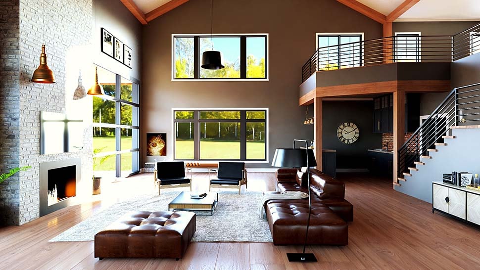 Barndominium, Country Plan with 6218 Sq. Ft., 5 Bedrooms, 4 Bathrooms, 5 Car Garage Picture 11