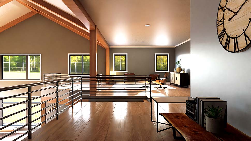 Barndominium, Country Plan with 6218 Sq. Ft., 5 Bedrooms, 4 Bathrooms, 5 Car Garage Picture 14