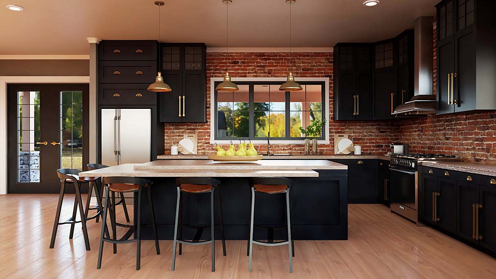 Barndominium, Country Plan with 6218 Sq. Ft., 5 Bedrooms, 4 Bathrooms, 5 Car Garage Picture 8