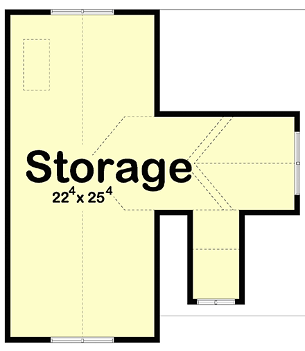 2 Car Garage Plan 44058 Second Level Plan