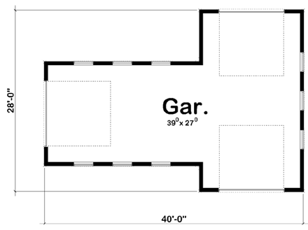 Farmhouse, Traditional 2 Car Garage Plan 44144 First Level Plan