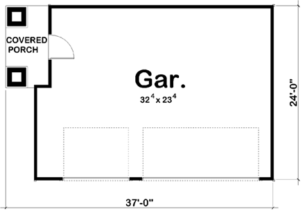 Craftsman, Traditional 3 Car Garage Plan 44145 First Level Plan