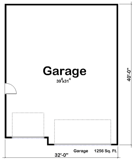 Traditional 3 Car Garage Plan 44161 First Level Plan