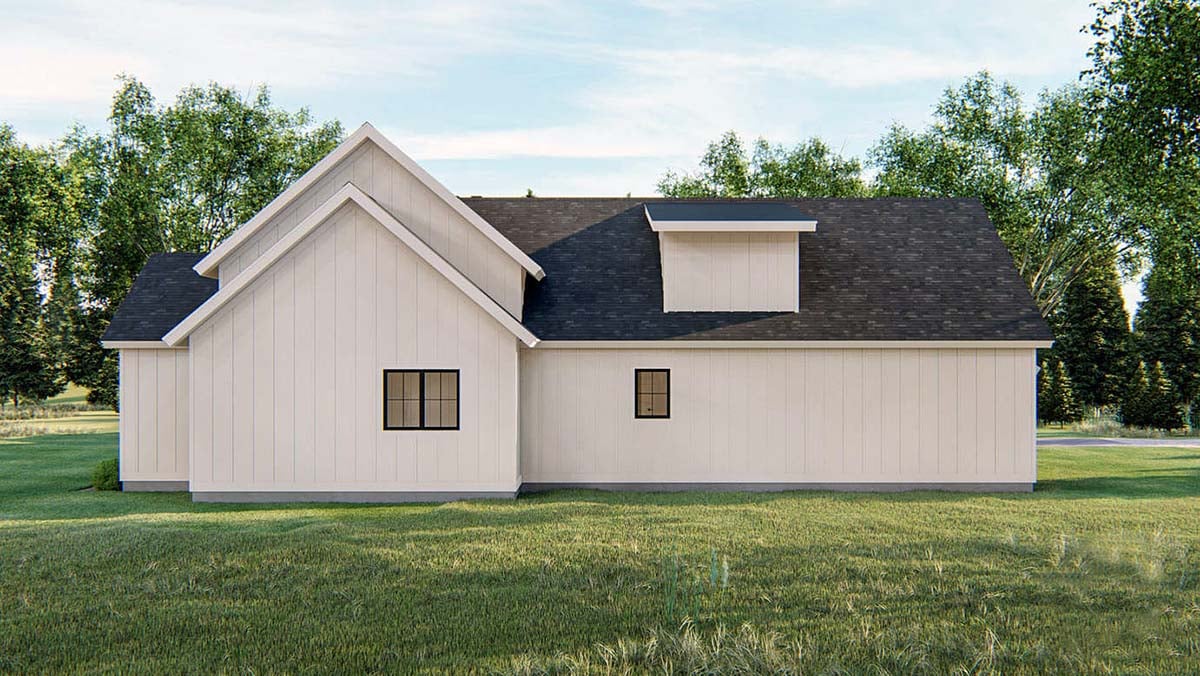 Farmhouse Plan with 2278 Sq. Ft., 3 Bedrooms, 3 Bathrooms, 2 Car Garage Picture 3