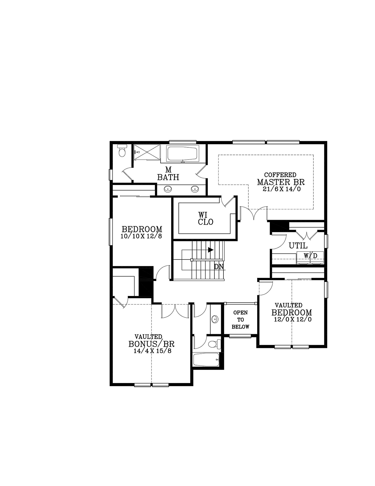 House Plan 44501 - Traditional Style With 2772 Sq Ft, 4 Bed, 2 Ba