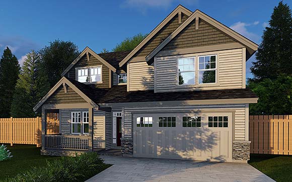Cottage, Country, Traditional House Plan 44604 with 5 Beds, 3 Baths, 2 Car Garage Elevation