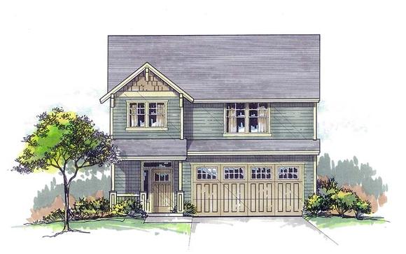 Country, Craftsman, Farmhouse, Southern, Traditional House Plan 44683 with 3 Beds, 3 Baths, 2 Car Garage Elevation