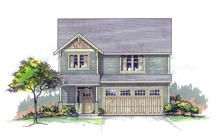 Country, Craftsman, Farmhouse, Southern, Traditional House Plan 44683 with 3 Beds, 3 Baths, 2 Car Garage Elevation