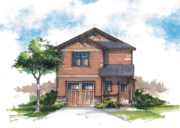 Country, Craftsman, Farmhouse, Southern, Traditional House Plan 44685 with 3 Beds, 3 Baths, 1 Car Garage Elevation