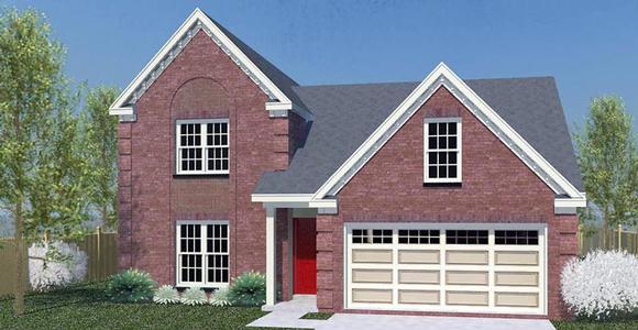French Country House Plan 44921 with 3 Beds, 3 Baths, 2 Car Garage Elevation
