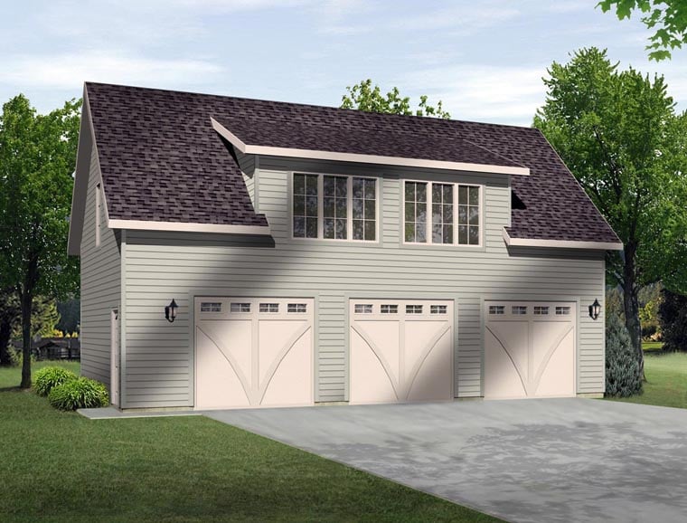 Garage Plan 45131 3 Car, Cost Of Building A 3 Car Garage With Apartment