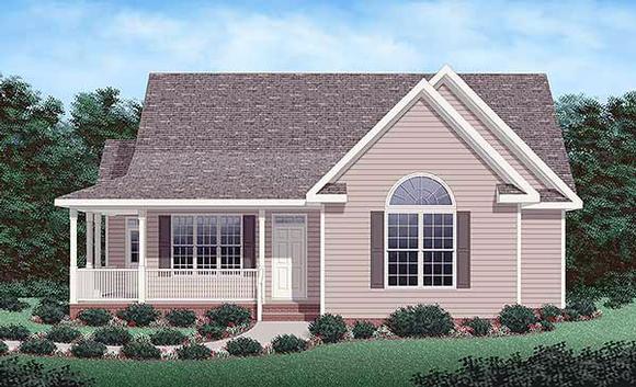 Traditional House Plan 45290 with 3 Beds, 2 Baths Elevation