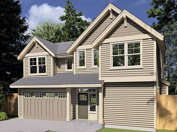 Country, Craftsman, Southern, Traditional House Plan 46266 with 4 Beds, 3 Baths, 2 Car Garage Elevation