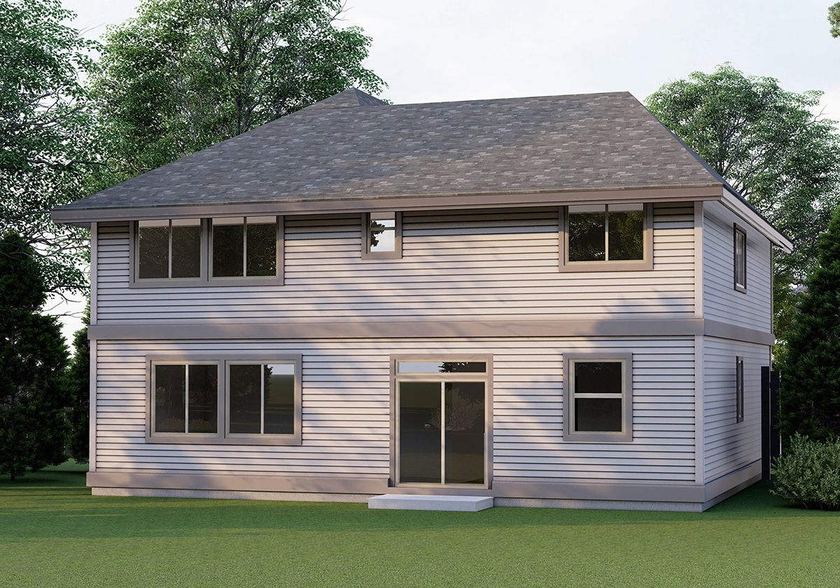 House Plan 46290 - Traditional Style with 2248 Sq Ft, 5 Bed, 2 Ba ...