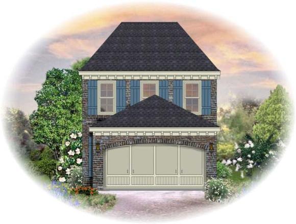 House Plan 46300 with 2 Beds, 2.5 Baths, 2 Car Garage Elevation
