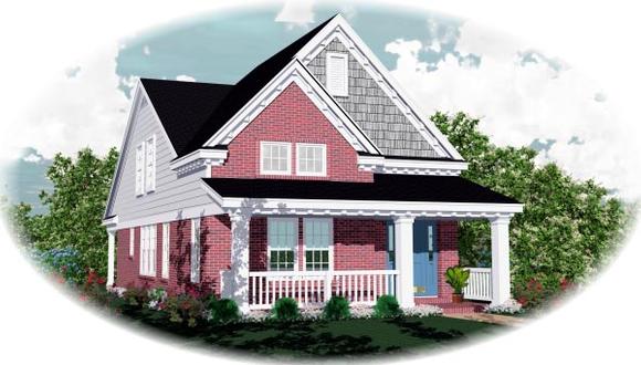 Country House Plan 46357 with 3 Beds, 3 Baths Elevation