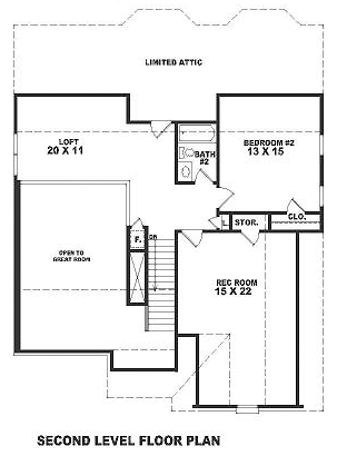 House Plan 46480 - Traditional Style with 2334 Sq Ft, 2 Bed, 2 Ba