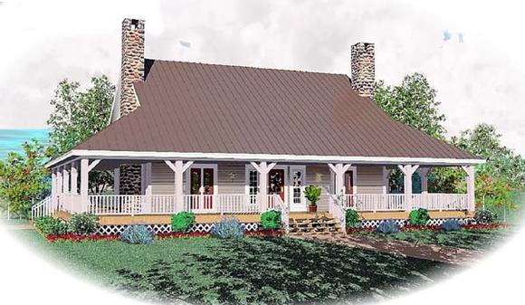 Country House Plan 46526 with 3 Beds, 3 Baths Elevation