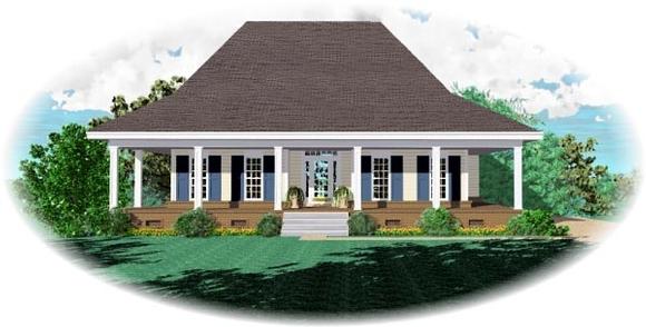 Country House Plan 46751 with 2 Beds, 2 Baths Elevation