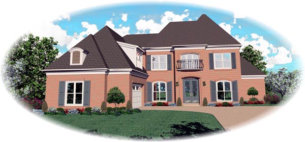 House Plan 46848 - Traditional Style with 2775 Sq Ft, 3 Bed, 3 Ba