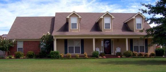 One-Story House Plan 46945 with 3 Beds, 3 Baths, 3 Car Garage Elevation