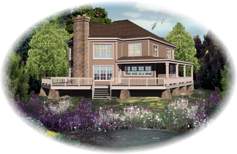 House Plan 47032 - Coastal Style with 2827 Sq Ft, 3 Bed, 2 Bath ...