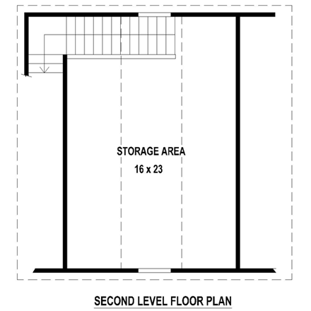 2 Car Garage Plan 47060 Second Level Plan