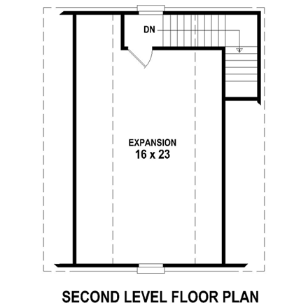 Traditional 2 Car Garage Apartment Plan 47080 Second Level Plan