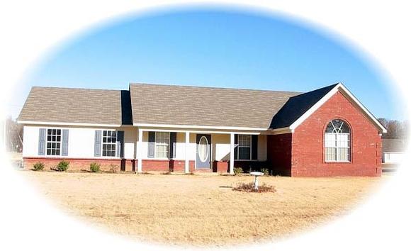 House Plan 47108 with 4 Beds, 2 Baths, 2 Car Garage Elevation