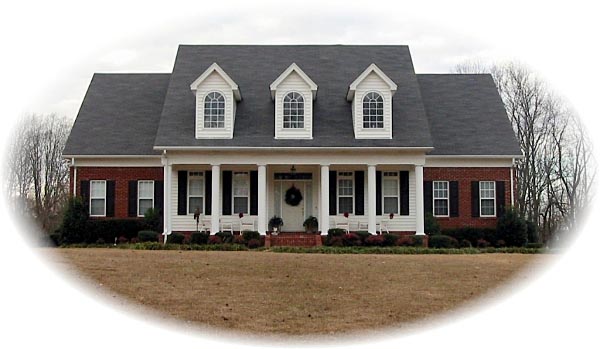 Colonial, Country, Traditional House Plan 47150 with 4 Beds, 4 Baths, 2 Car Garage Elevation