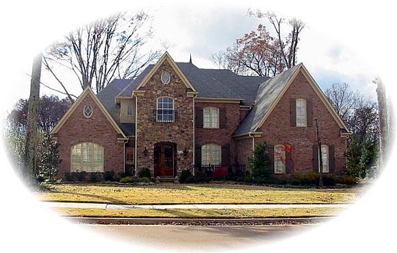 European, Traditional House Plan 47163 with 4 Beds, 5 Baths, 3 Car Garage Elevation