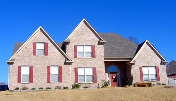 House Plan 47197 with 5 Beds, 4 Baths, 3 Car Garage Elevation