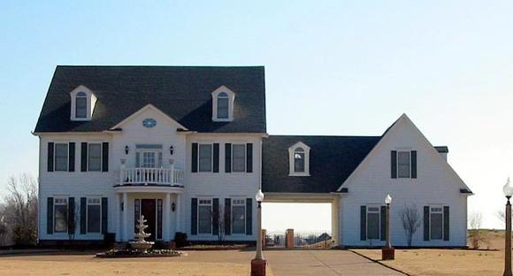 House Plan 47254 with 4 Beds, 4 Baths, 2 Car Garage Elevation