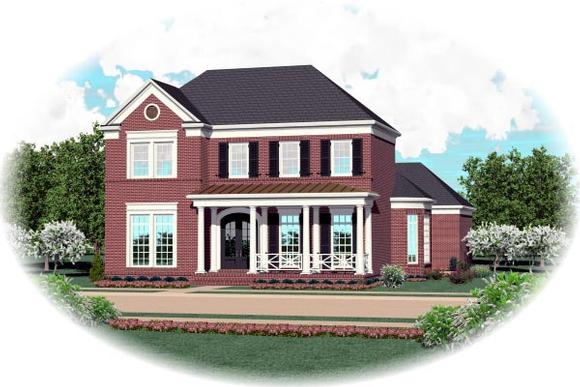 House Plan 47298 with 4 Beds, 3 Baths, 3 Car Garage Elevation