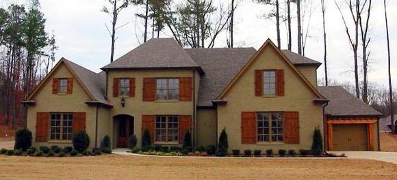 House Plan 47317 with 4 Beds, 4 Baths, 3 Car Garage Elevation