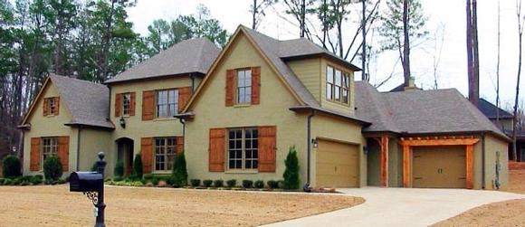 House Plan 47318 with 4 Beds, 4 Baths, 3 Car Garage Elevation