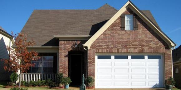 Country, European, Narrow Lot House Plan 47559 with 3 Beds, 3 Baths, 2 Car Garage Elevation