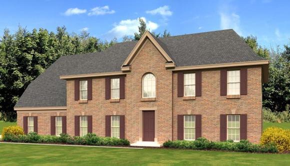 European, Traditional House Plan 47908 with 4 Beds, 4 Baths, 2 Car Garage Elevation