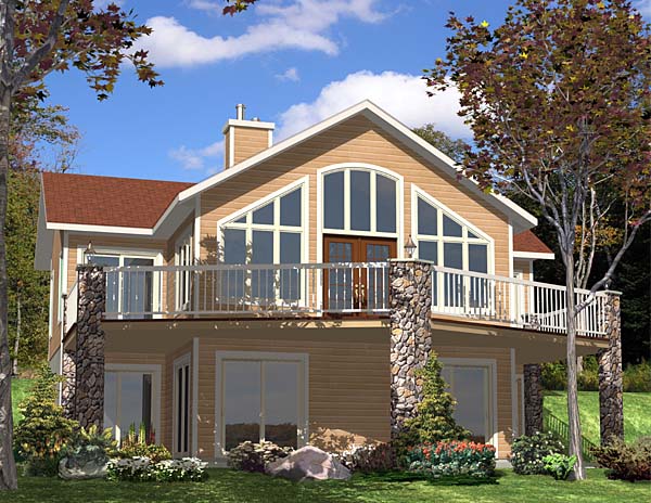 Country, Southern Plan with 2144 Sq. Ft., 3 Bedrooms, 3 Bathrooms Elevation