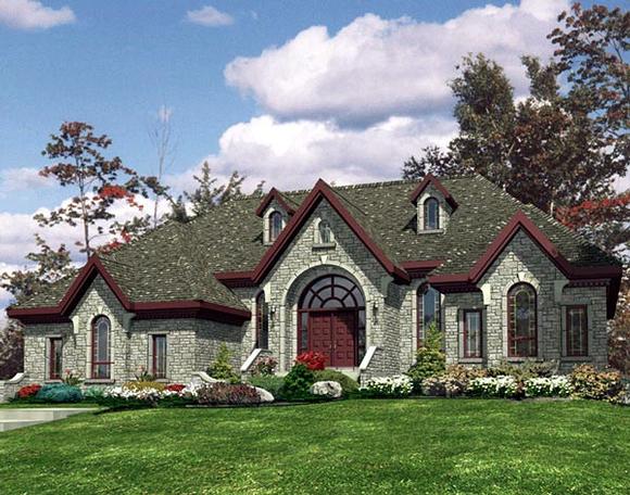 One-Story, Traditional House Plan 48120 with 3 Beds, 2 Baths, 2 Car Garage Elevation