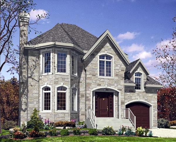 PORTER　PLAN House Plan 48148 - Victorian Style with 1272 Sq Ft, 3 Bed, 2 Bath