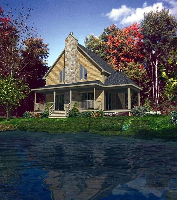 Country House Plan 48155 with 3 Beds, 2 Baths Elevation