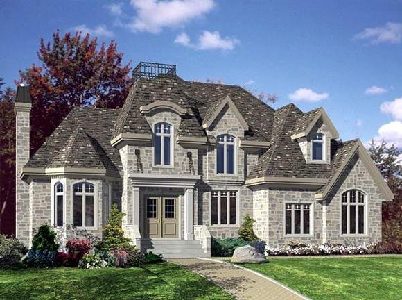 Victorian House Plan 48193 with 3 Beds, 2 Baths, 2 Car Garage Elevation