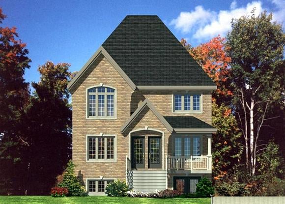 European Multi-Family Plan 48213 with 9 Beds, 3 Baths Elevation
