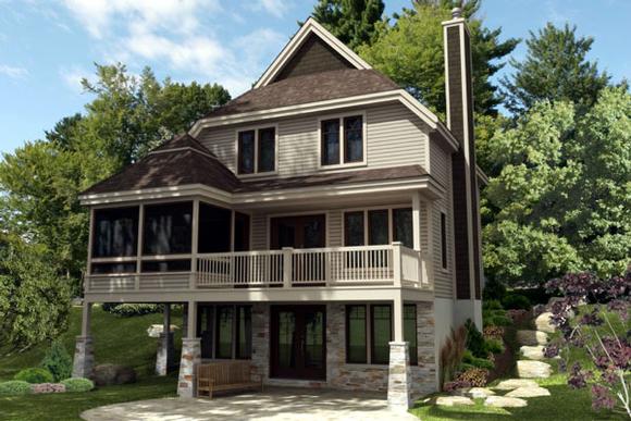 Country House Plan 48237 with 4 Beds, 3 Baths Elevation