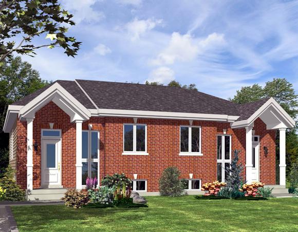 Traditional Multi-Family Plan 48247 with 4 Beds, 2 Baths Elevation