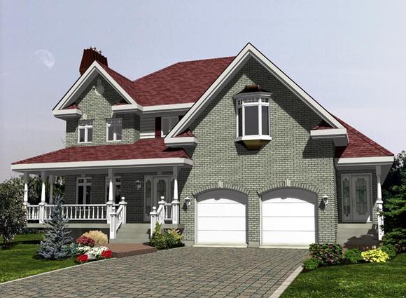 Southern House Plan 48271 with 5 Beds, 4 Baths, 2 Car Garage Elevation
